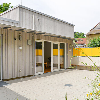 Gelungene Erweiterung und Modernisierung des Kindergartens „Sonnenschein“. (Foto: Stadt Freising)