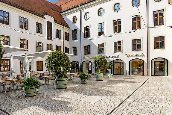 Der einladende Innenhof des Asamgebäudes. (Foto: ski)