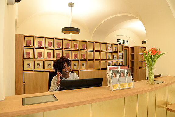 Counter des Kartenvorverkaufs. (Foto: Stadt Freising)